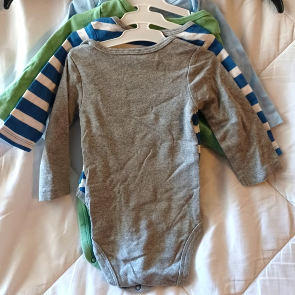 Cloud Island of 4 Boys Long Sleeve Onsies